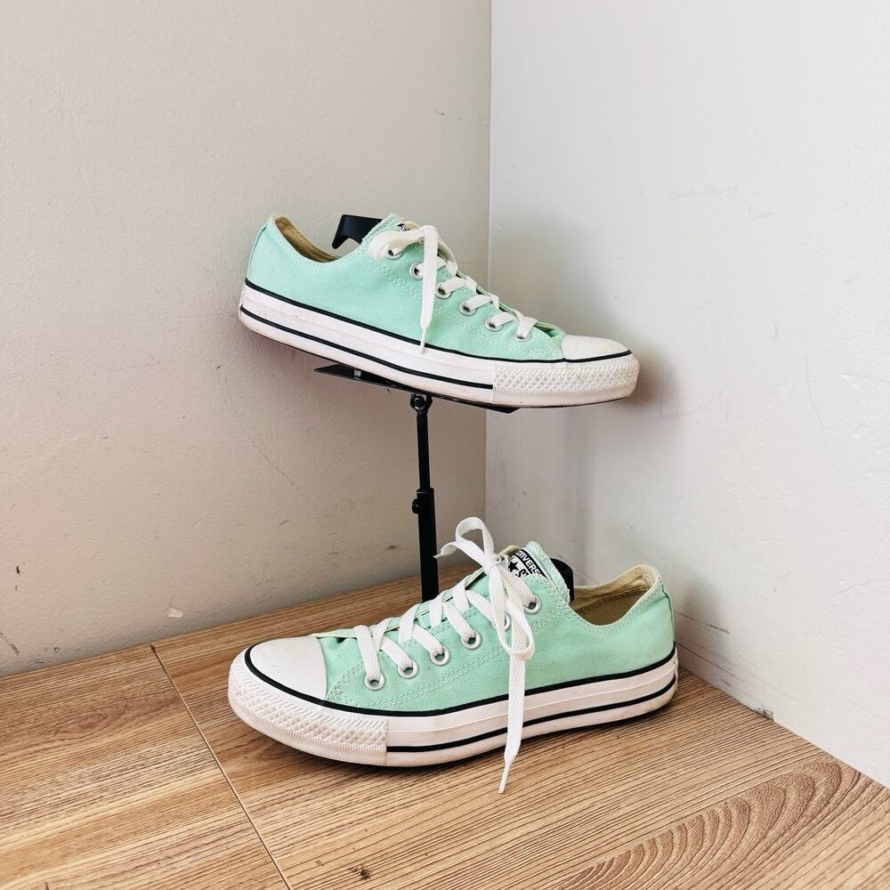 Converse All Star Low Top Mint Green Sneakers Women’s Size 9